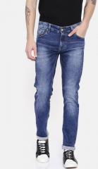 Spykar Blue Ultra Skinny Fit Low Rise Clean Look Jeans men