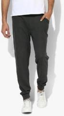 Spykar Dark Grey Solid Regular Track Pant men