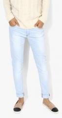 Spykar Light Blue Washed Mid Rise Regular Fit Jeans women