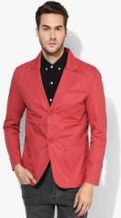 Spykar Red Solid Blazer men