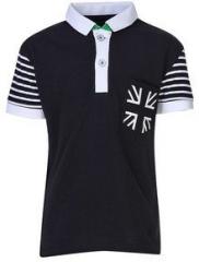 Status Quo Cubs Black Polo T Shirt boys