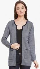 Street 9 Blue Solid Shrug women