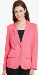 Street 9 Pink Solid Casual Jacket women