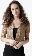 Style Quotient Beige Self Design Shrug women