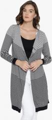 Style Quotient White Striped Shrug women