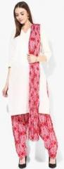 Stylenmart Maroon Printed Patiala And Dupatta Set women