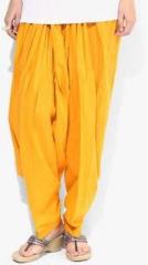 Stylenmart Mustard Yellow Solid Patiala Salwar women