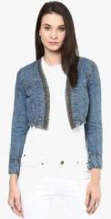 Stylestone Blue Embellished Shrug women