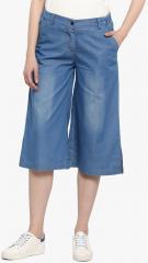 Stylestone Blue Solid Culottes women