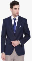 Suitltd Navy Blue Solid Blazer men