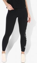 Superdry Black Self Design Leggings women