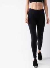 Superdry Black Solid Leggings women