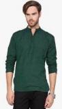 Svanik Green Solid Kurta Men