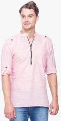 Svanik Pink Solid Kurta men