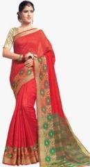 Swaron Red Printed Saree men