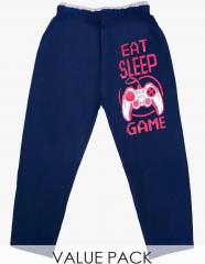 Sweet Angel Multi Blue Straight Fit Track Pants boys