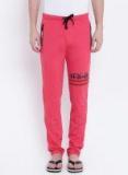 Sweet Dreams Coral Red Solid Pyjama Men