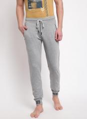 Sweet Dreams Grey Melange Solid Lounge Pant men