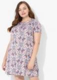 Sweet Dreams Grey Printed Nightdress women