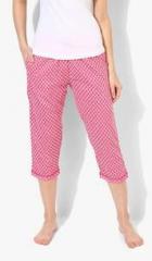 Sweet Dreams Pink Printed Capri women