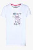 Sweet Dreams White Round Neck T Shirt Girls