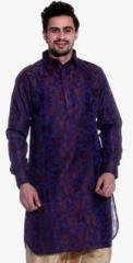 Tag 7 Blue Printed Kurta men