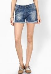 Tarama Light Blue Washed Shorts women