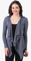 Texco Blue Solid Shrug women