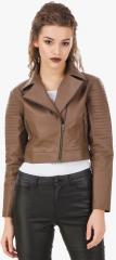 Texco Brown Solid Winter Jacket women