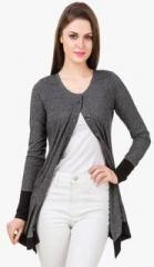 Texco Dark Grey Solid Shrug women