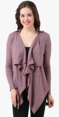 Texco Mauve Solid Shrug women