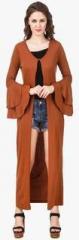 Texco Rust Solid Shrug women