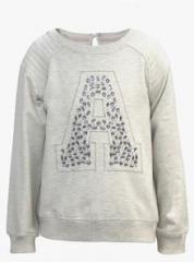 The Cranberry Club Grey Melange Sweatshirt girls