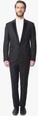 The Design Factory Black Solid Suits men