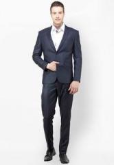 The Design Factory Solid Blue Suit men