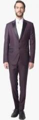 The Design Factory Wine Solid Suits men