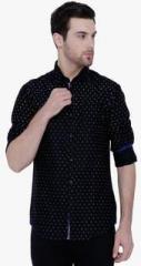 The Indian Garage Co Black Printed Casual Shirt men