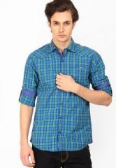 The Indian Garage Co Checks Multi Color Casual Shirt men