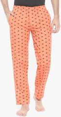 The Indian Garage Co Peach Printed Pyjama men