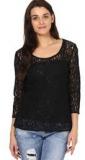 The Vanca Black Lace Top women