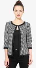 The Vanca Black Printed Shrug women