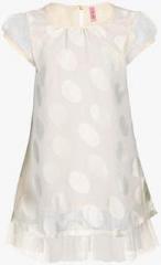 Tickles Off White Casual Dress girls