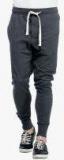 Tinted Dark Grey Solid Joggers Men