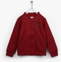 Tiny Girl Maroon Sweat Jacket girls