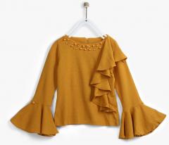 Tiny Girl Mustard Casual Top girls