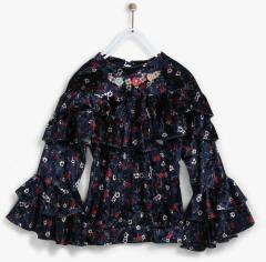 Tiny Girl Navy Blue Casual Top girls