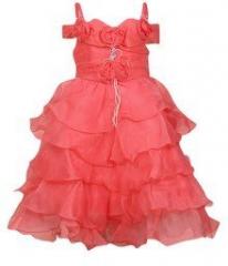 Tiny Girl Pink Party Frock girls