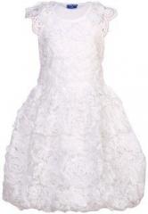 Tiny Girl White Party Dress girls