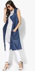 Tom Tailor Blue Solid Summer Jacket women