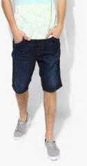 Tom Tailor Blue Washed Denim Shorts men